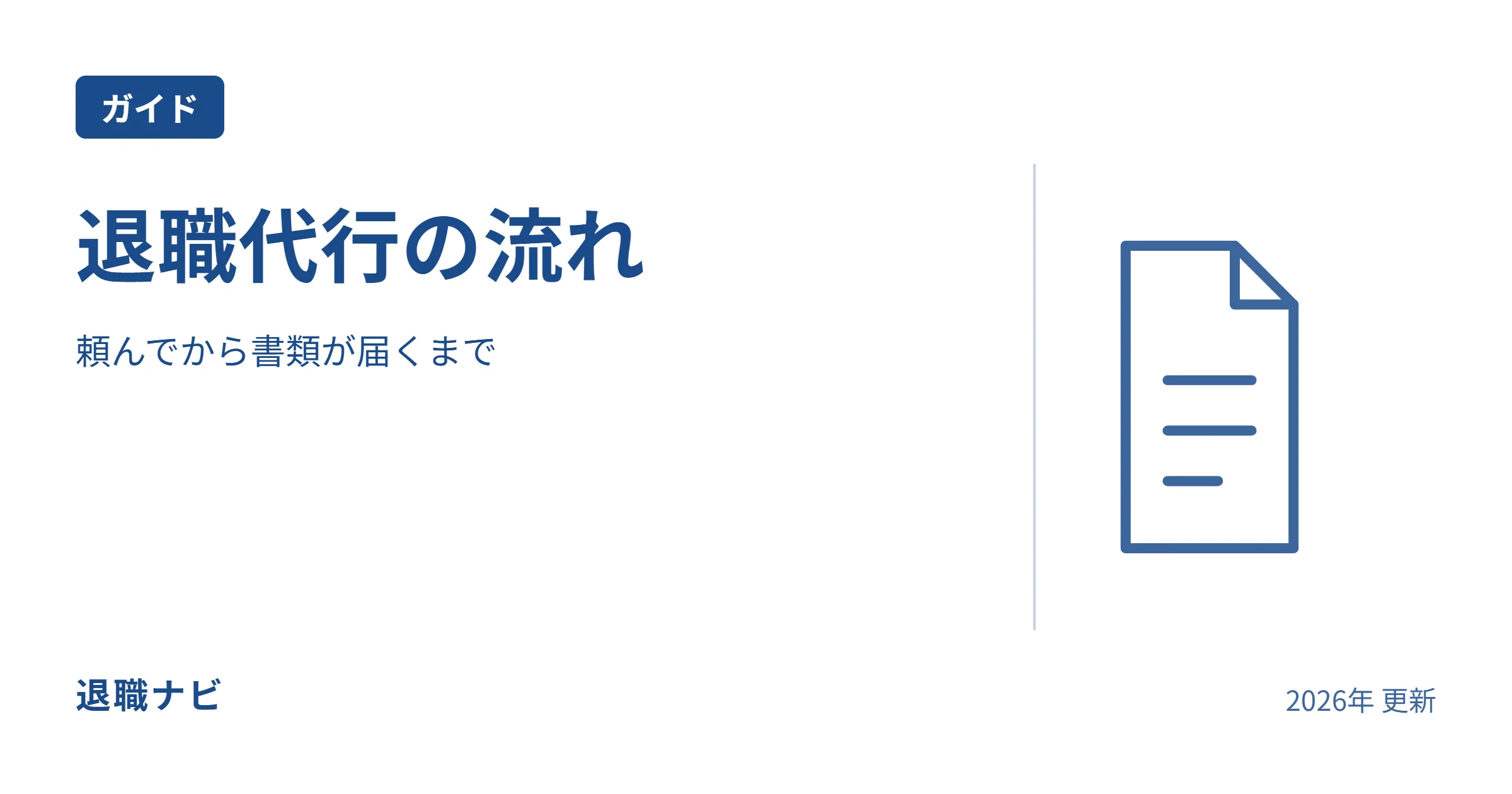 退職代行の流れのサムネイル：頼んでから書類が届くまで